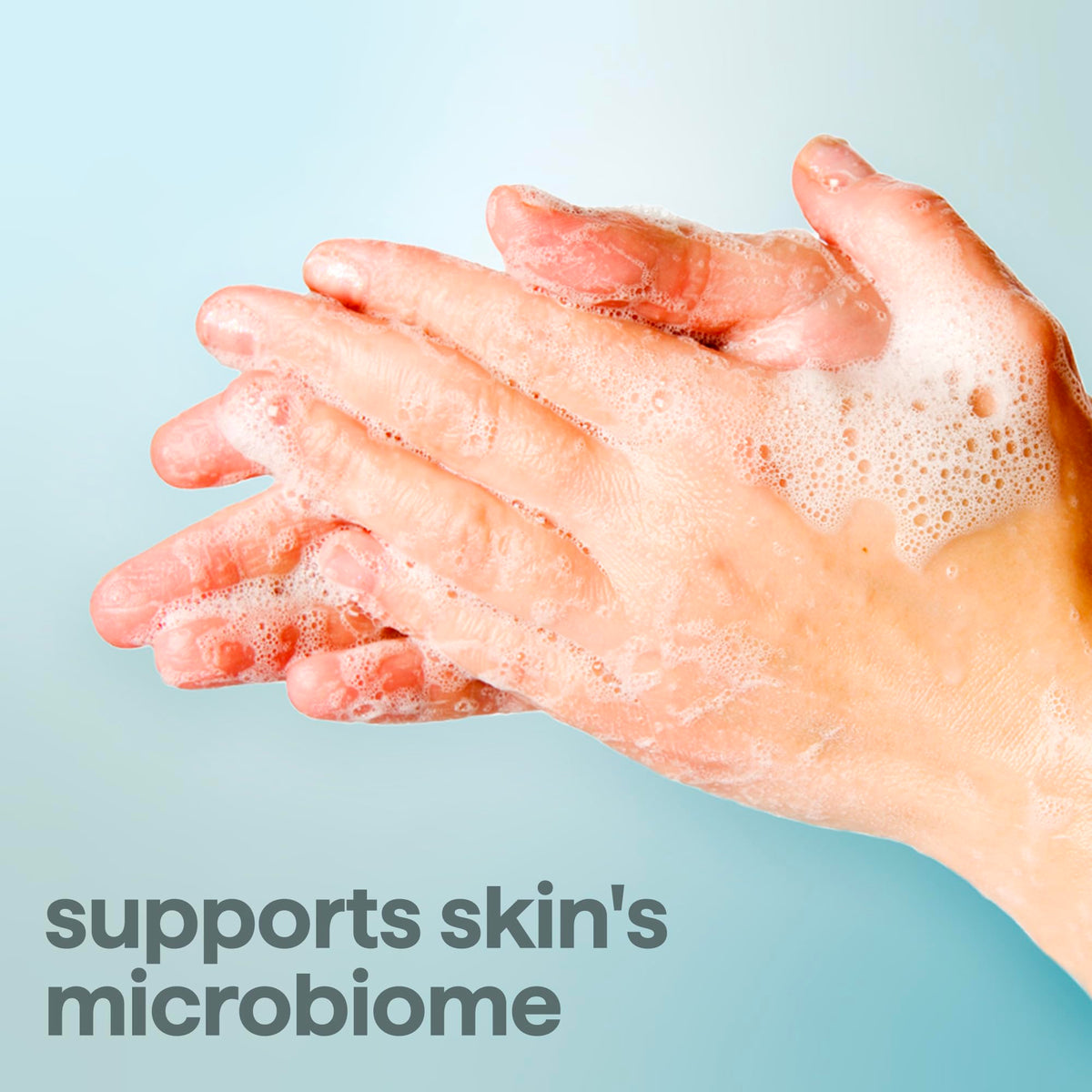Method Sea + Surf serum texture on hand displaying moisturizing, non-greasy feel