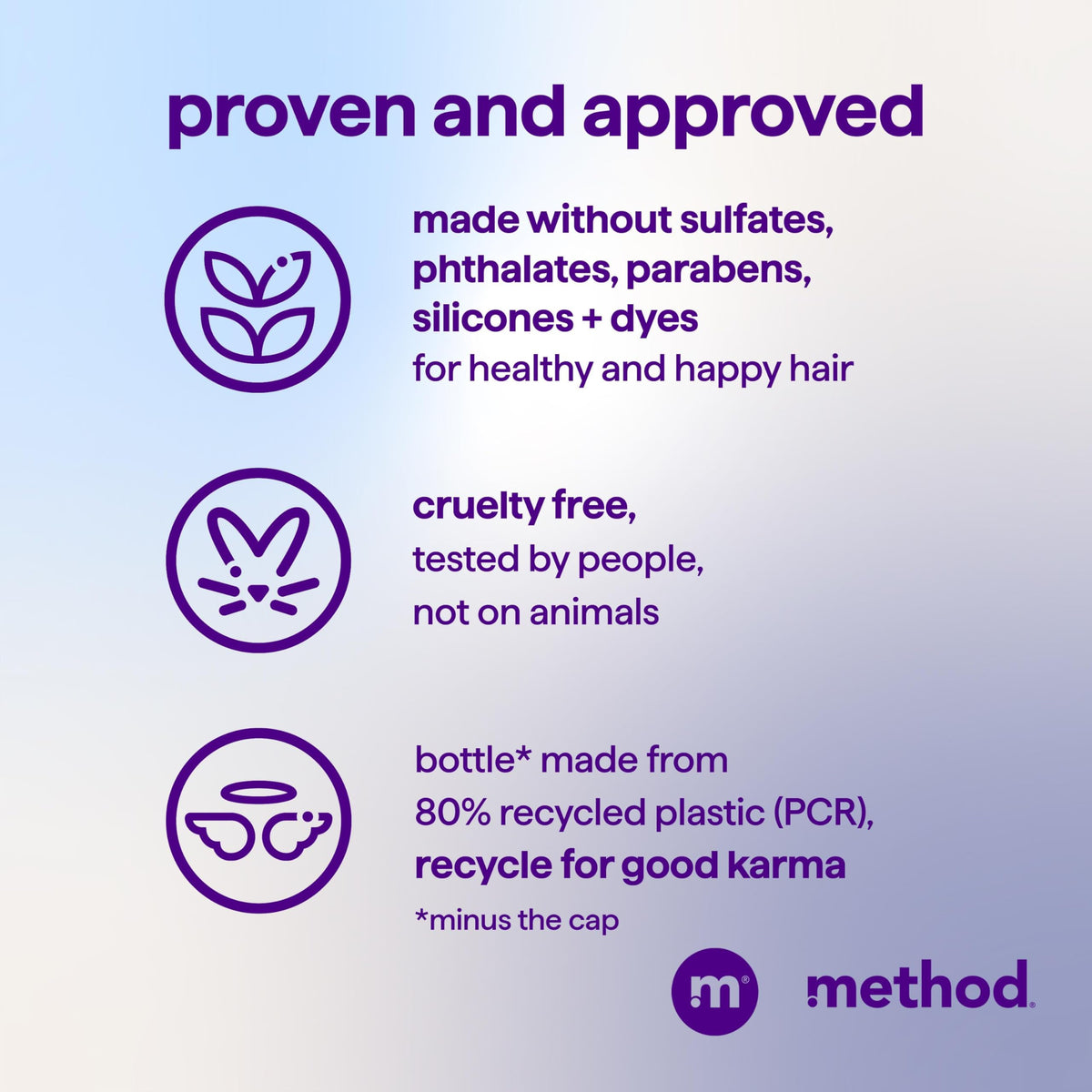 Person washing color-treated hair with Method shampoo preserving color vibrancy