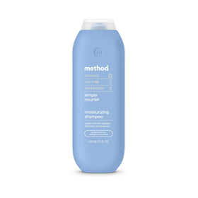Method bottle front packaging showing label and calming coconut scent benefit