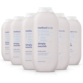 Method front packaging showing label and 18 oz bottle, highlighting gentle cleansing