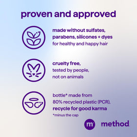 Method bottle in shower being used to reveal rich lather