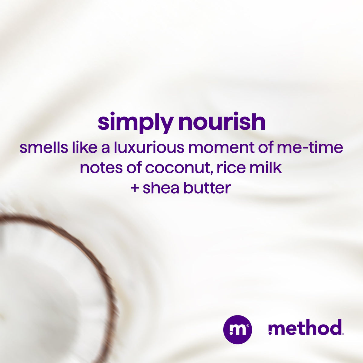 Close-up of argan, shea, and coconut ingredients conveying deep hydration