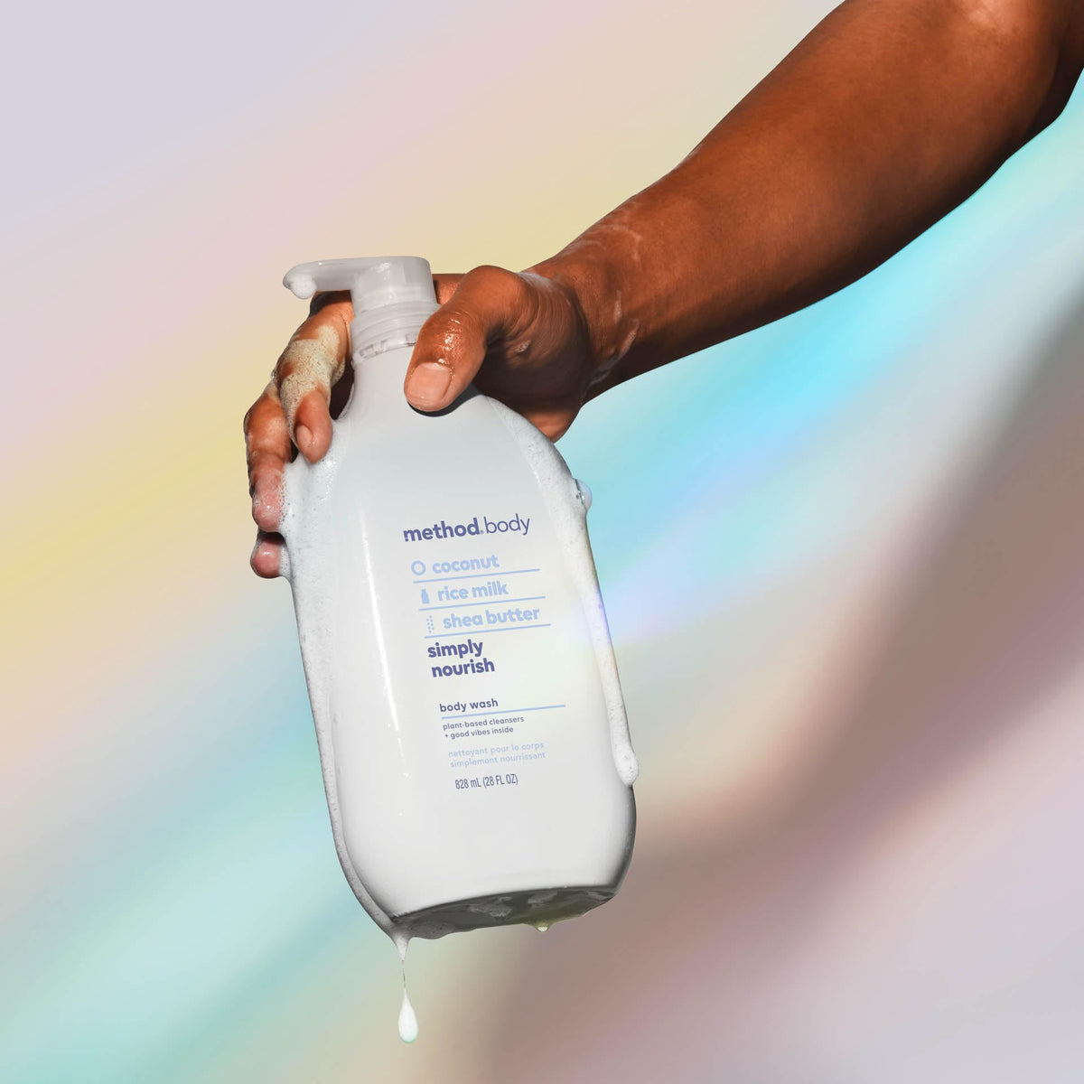 Method Simply Nourish with coconut rice milk and shea butter ingredients visual