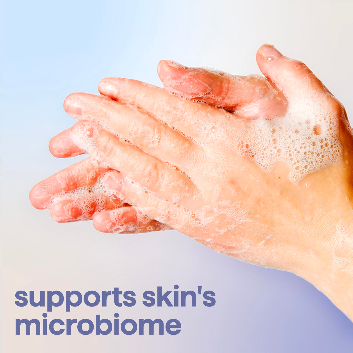 Method serum texture on hand highlighting hydrating, non-greasy feel after rinsing
