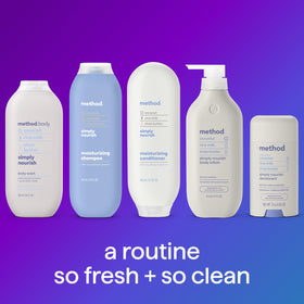 Method three bottles stacked for size and value comparison