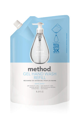 Method close-up gel texture highlighting smooth lather and gentle cleansing