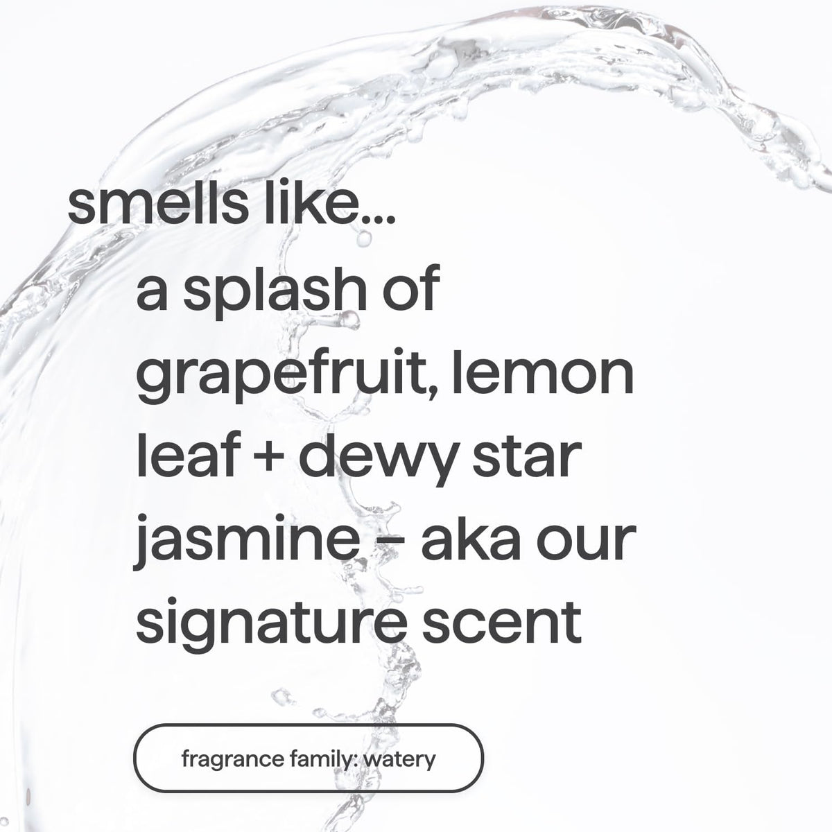 Method Sweet Water label closeup highlighting PCR packaging and ingredient clarity benefits