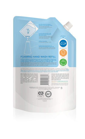 Method pouring refill into pump dispenser for easy, mess-free top-ups