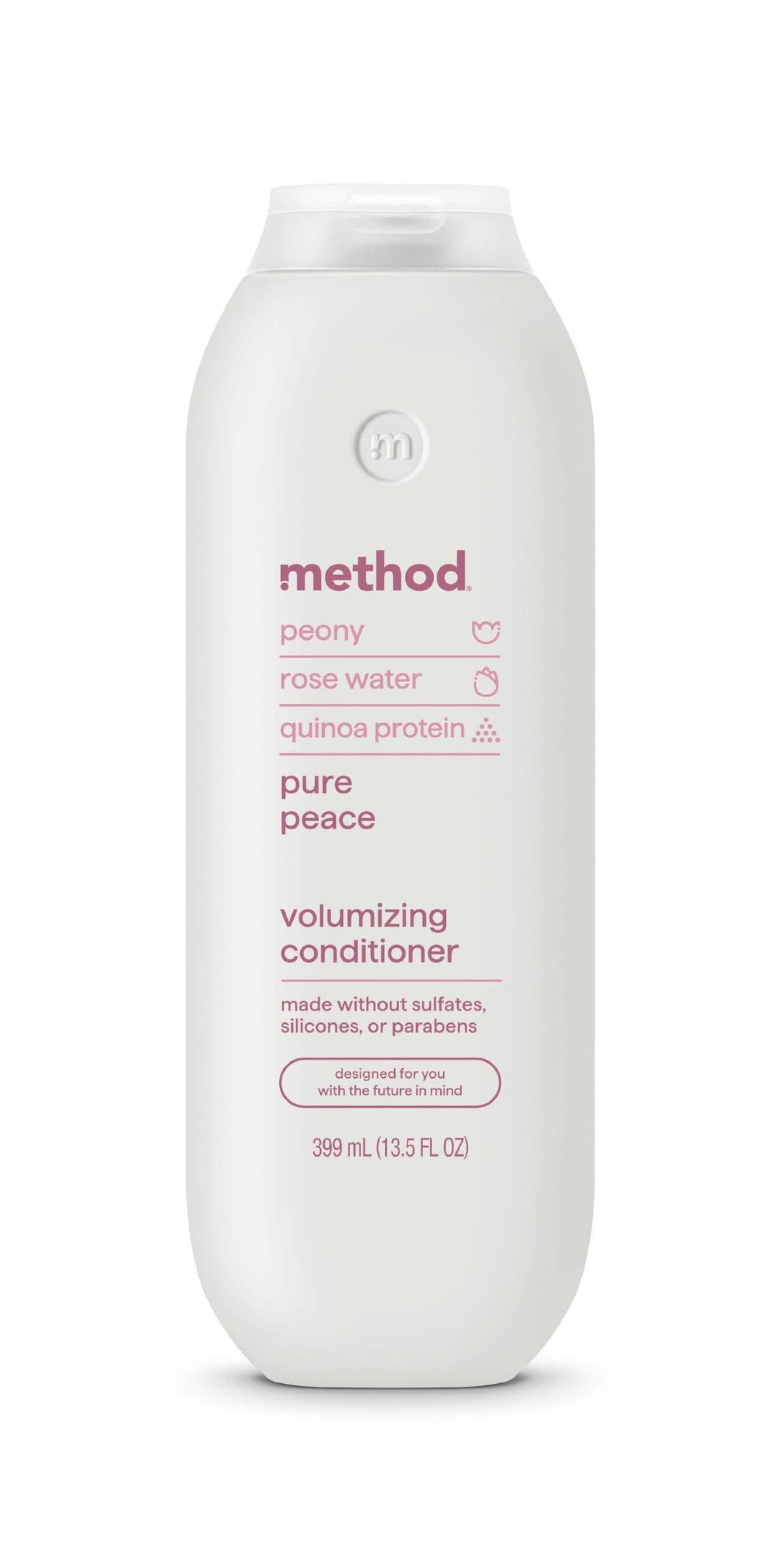 Method bottle front packaging showing product and Pure Peace scent benefits