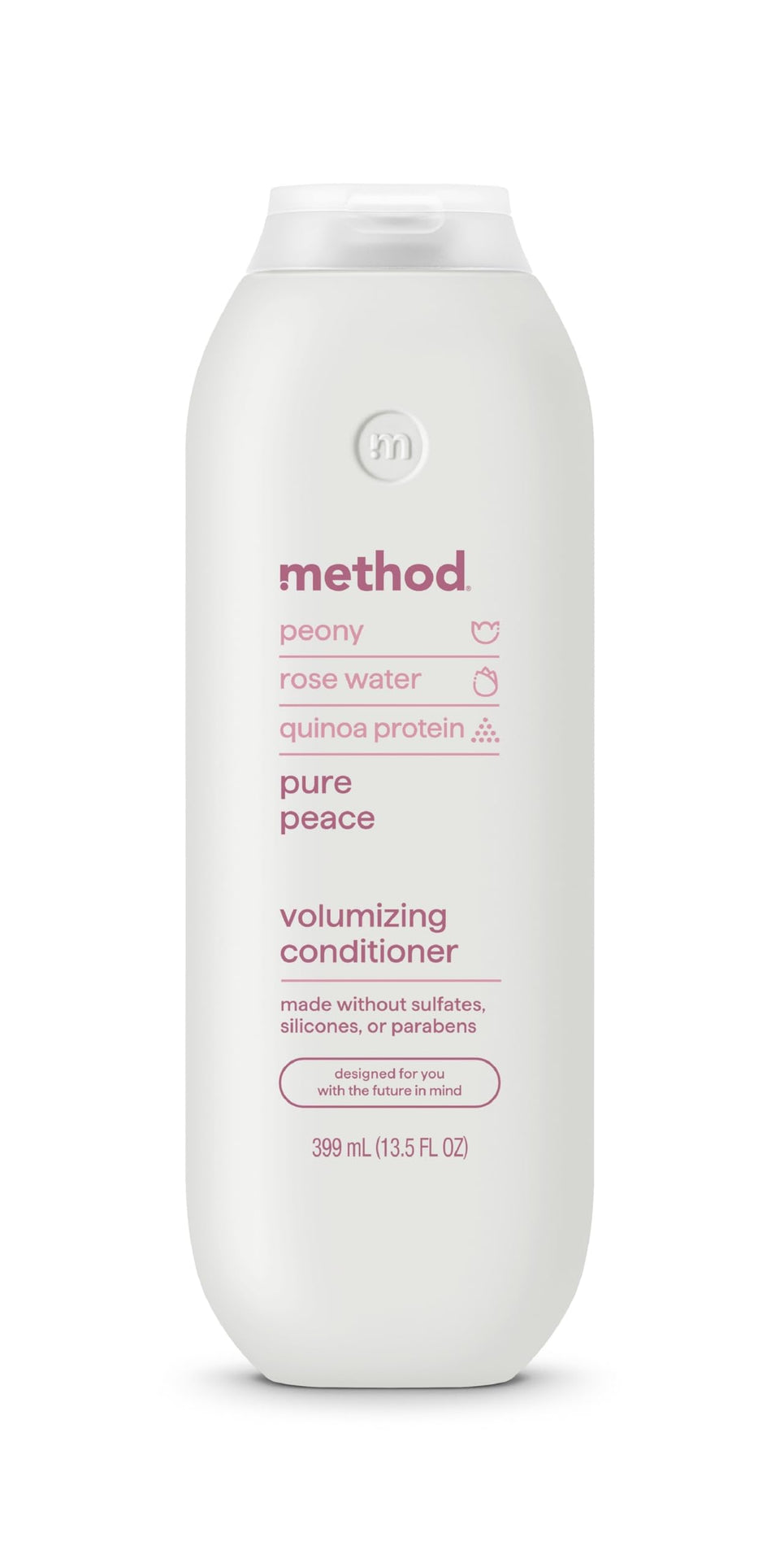Method bottle front packaging showing product and Pure Peace scent benefits