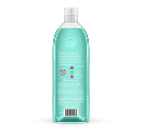 Method Waterfall label close-up showing clean-scent branding and benefits