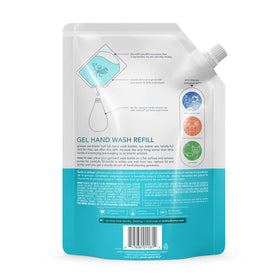Method Waterfall pouch close-up showing gel texture and easy-pour feature