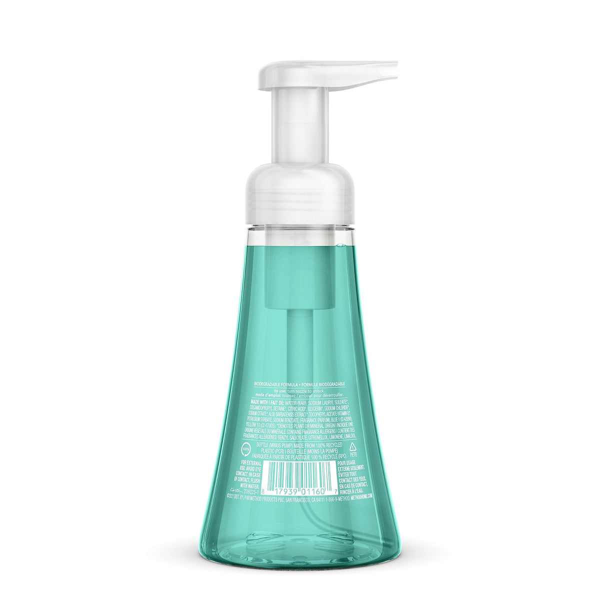 Method large 38oz refill jug highlighting refill convenience and cost savings