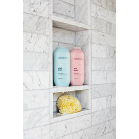 Method Wind Down lather on hand demonstrating gentle foam and moisturizing benefit
