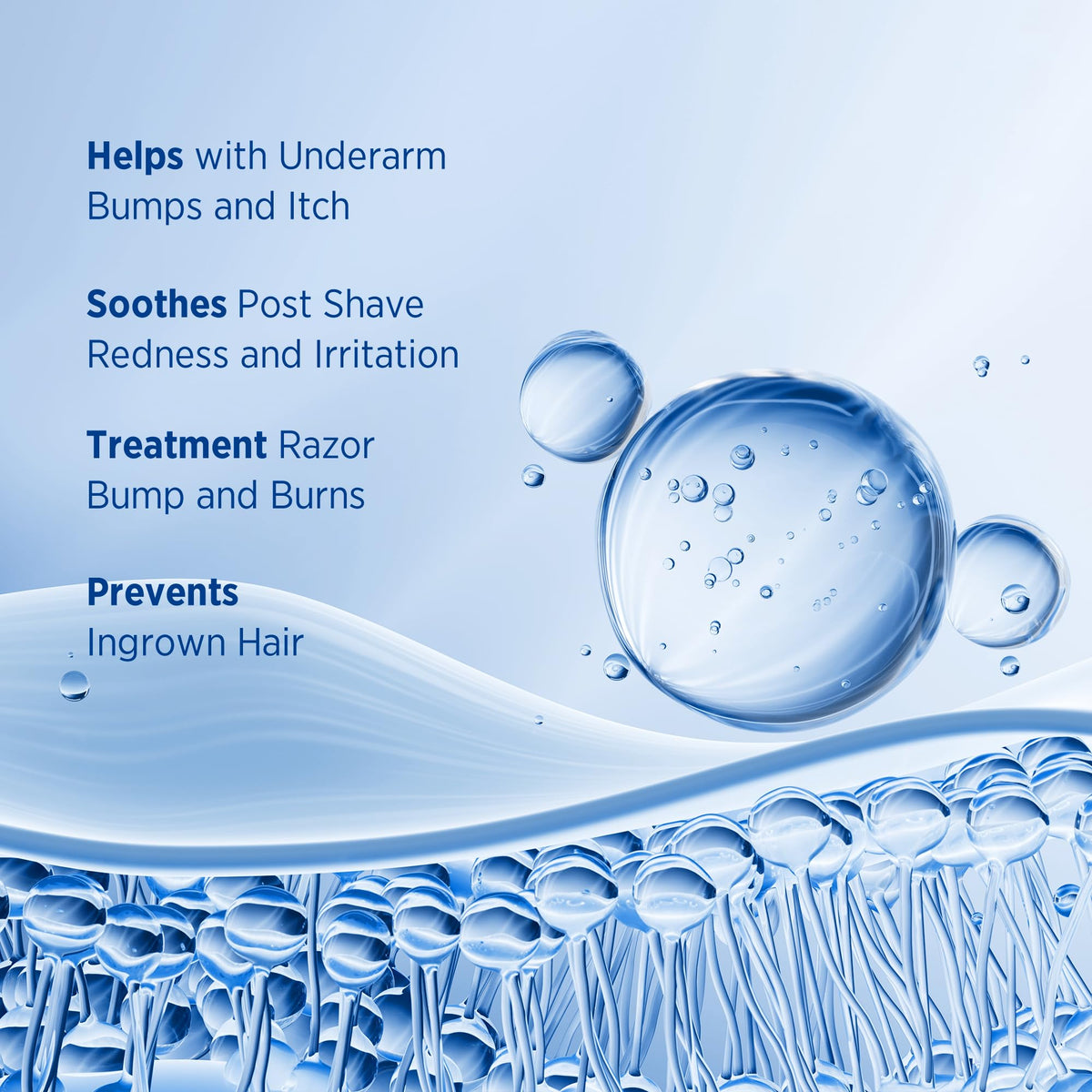 Metyou application on bikini area demonstrating soothing and bump-prevention