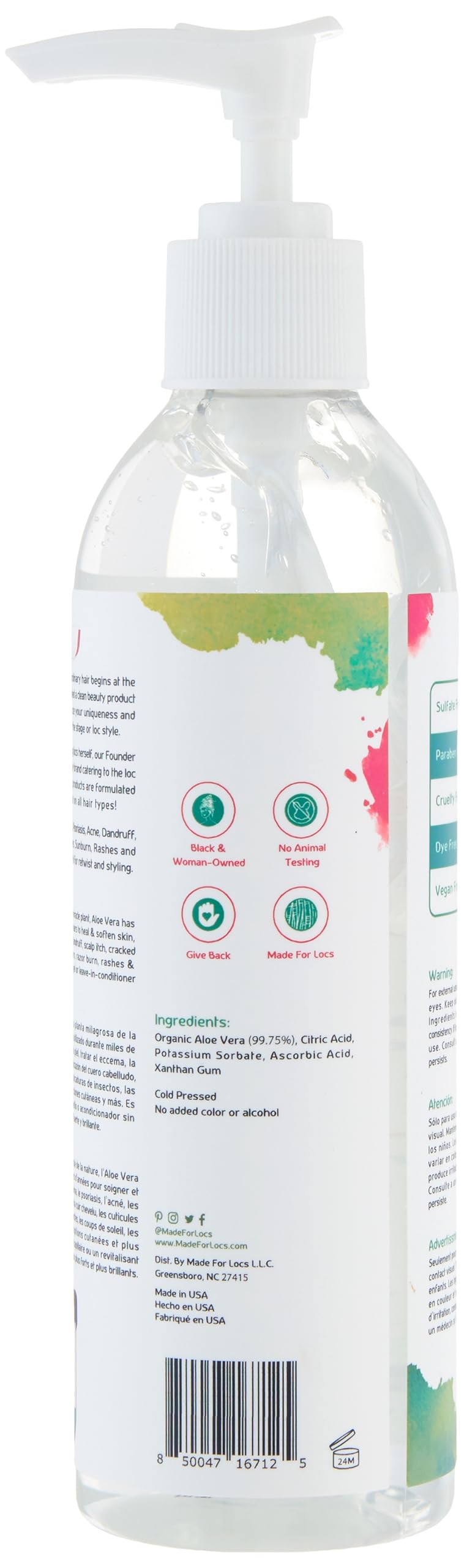 MFL MADE FOR LOCS in-hands application demonstrating controlled amount and easy spread for styling
