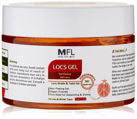 MFL MADE FOR LOCS shelf display in bathroom setting showing everyday use benefit