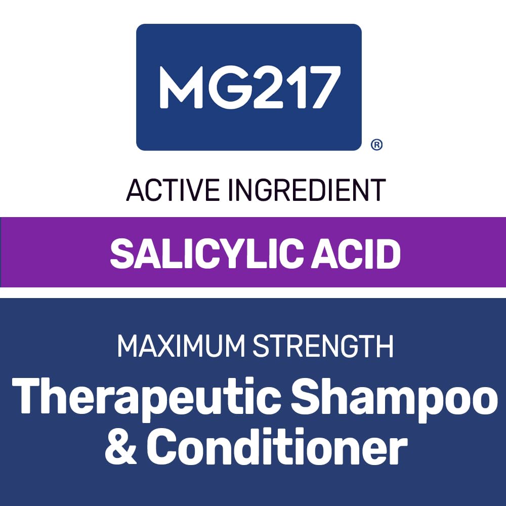 MG217 foam being applied to scalp demonstrating scaling removal and soothing benefit