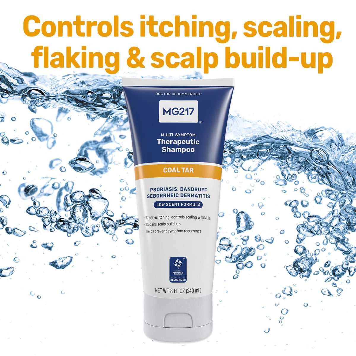 MG217 lather close-up demonstrating texture and easy scale-softening benefit