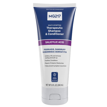 MG217 front tube showing packaging and therapeutic 3% salicylic acid benefit