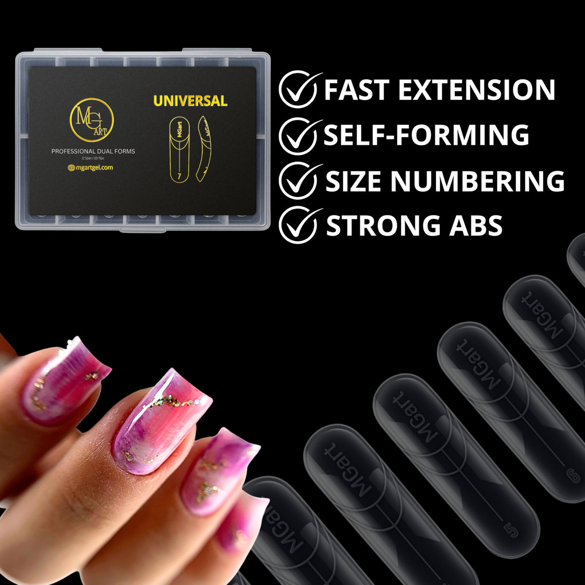 MGART close-up of flat inner surface illustrating even gel placement and easier shaping