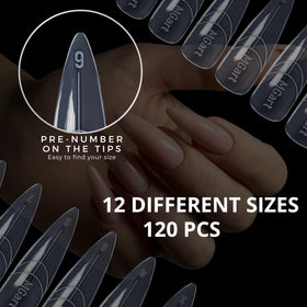 MGART array of 12 sizes displayed on hand for quick size matching