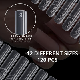 MGART pack layout showing 12 sizes organized for easy selection and efficiency