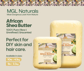 MGL Naturals five-pound tub next to ruler showing generous supply and value