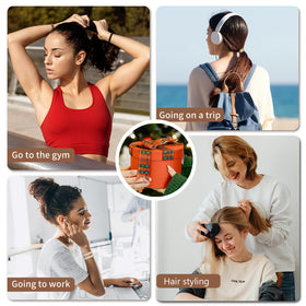 Mia Klein used in gym ponytail to keep hair secure during exercise