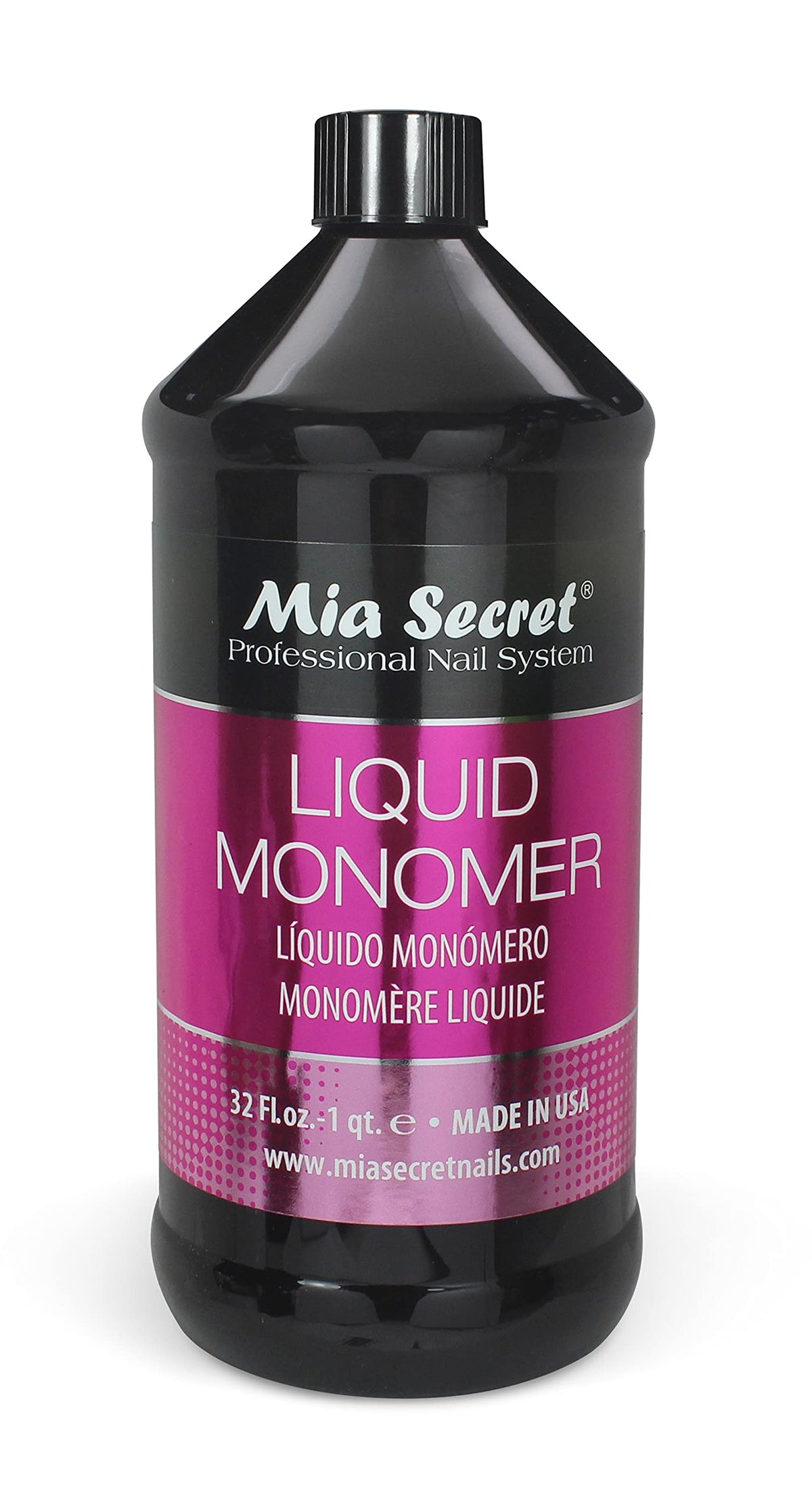 Mia Secret front label showing product name and 32 oz size for reliable supply