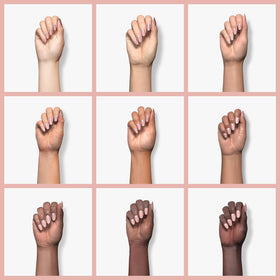 Mia Secret brush applying Cover Nude to nail for even coverage