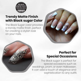 Mia Secret brush stroke of Black Sugar demonstrating smooth application for crisp lines