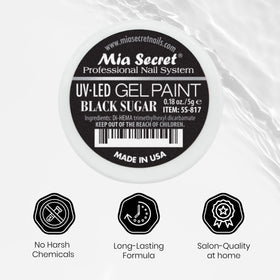 Mia Secret jar in salon setting next to lamp showing professional use benefit