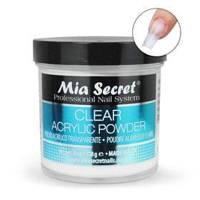 Mia Secret powder open showing fine beads, ease of scooping benefit
