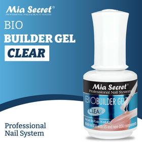 Mia Secret brush applying clear gel close-up demonstrating easy placement and control