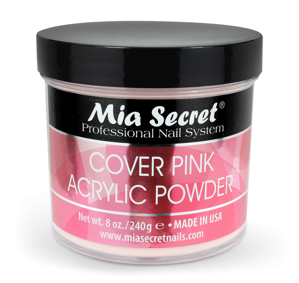 Mia Secret front jar view showing product branding and capacity benefit