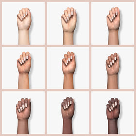 Applying Mia Secret bead while sculpting nails demonstrating workable consistency