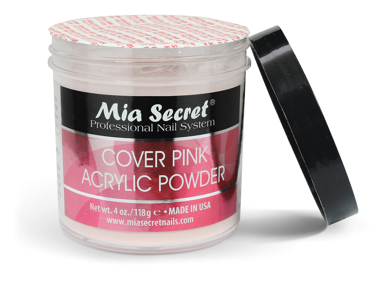 Size comparison of Mia Secret 4 ounce jar beside common objects for scale