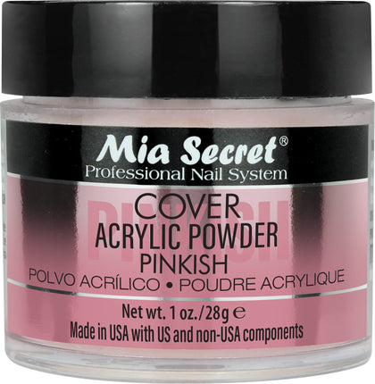 Mia Secret jar front view showing label and 1oz size for clear identification