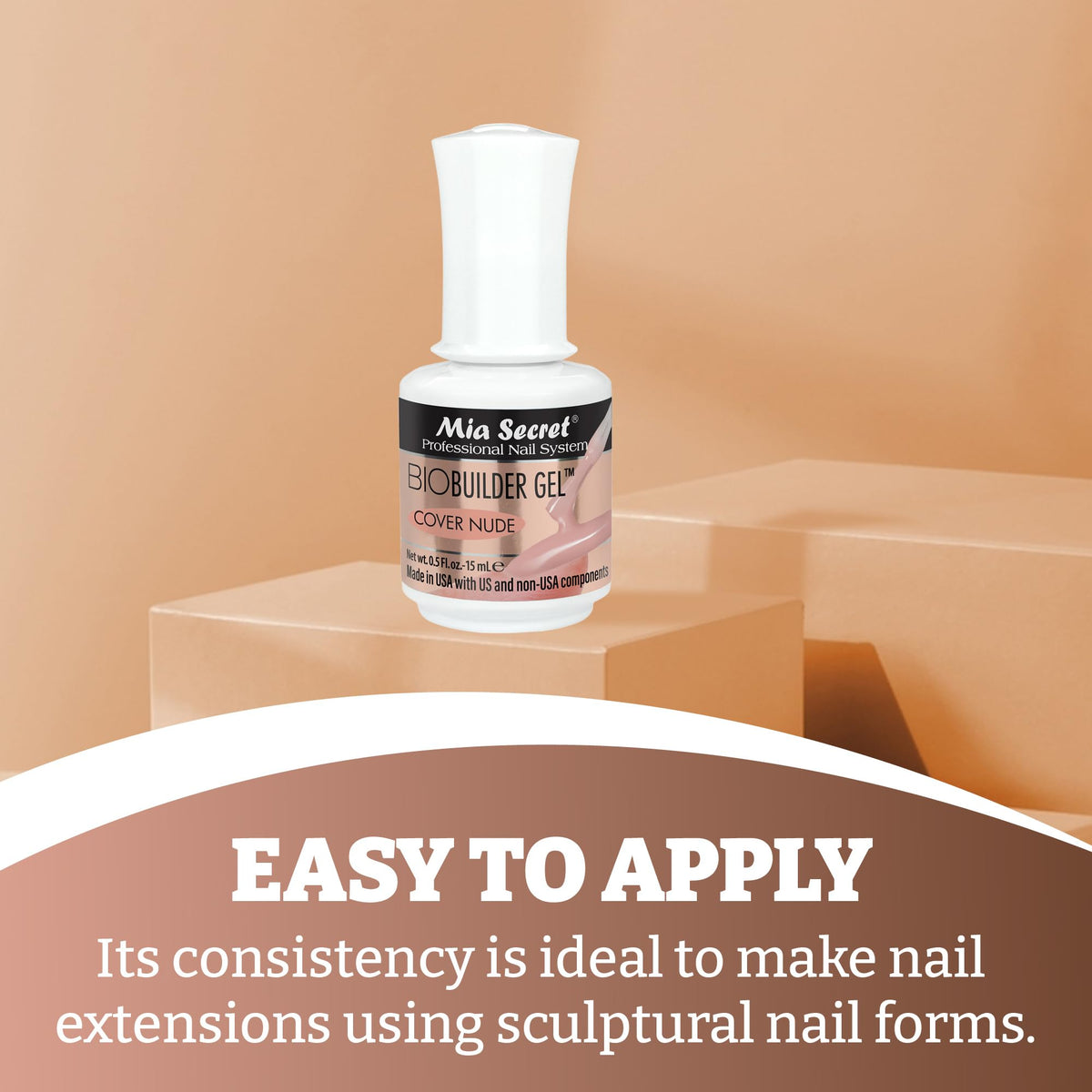 Mia Secret cured nails in lifestyle shot demonstrating glossy finish