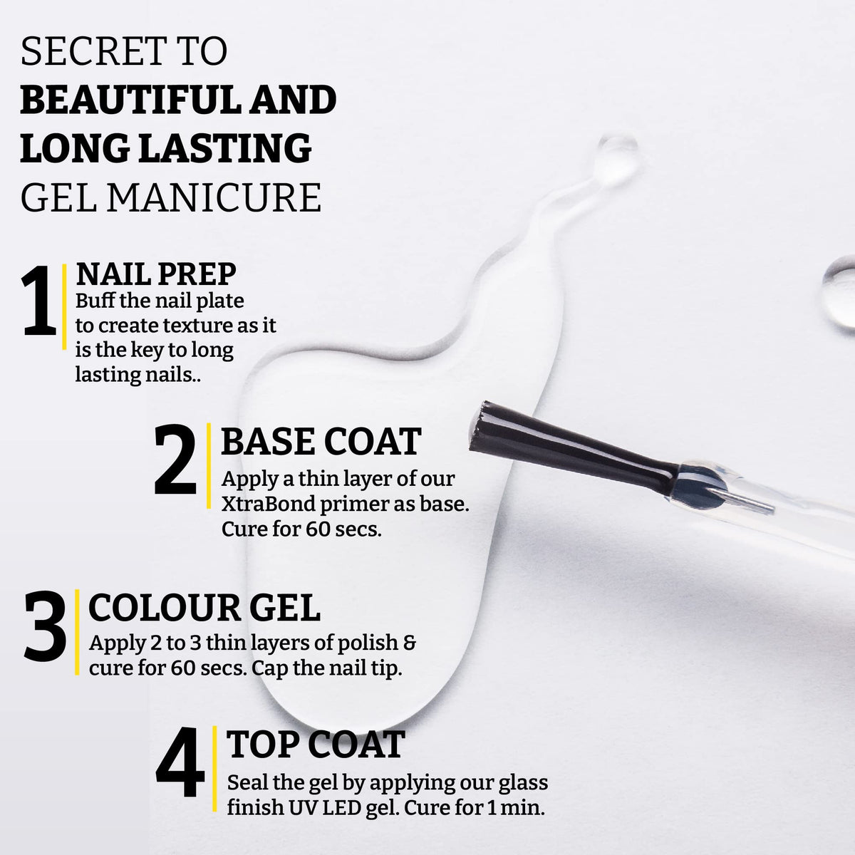 Mia Secret cured nail with high-gloss shine demonstrating enhanced color benefit