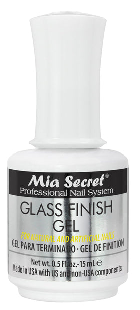 Mia Secret front packaging showing bottle and label for clear top coat benefit