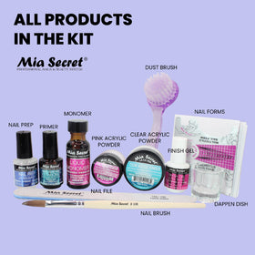 Mia Secret kit on a salon station showing professional setup and convenience