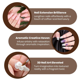 Technician applying acrylic with Mia Secret monomer demonstrating easy sculpting benefit