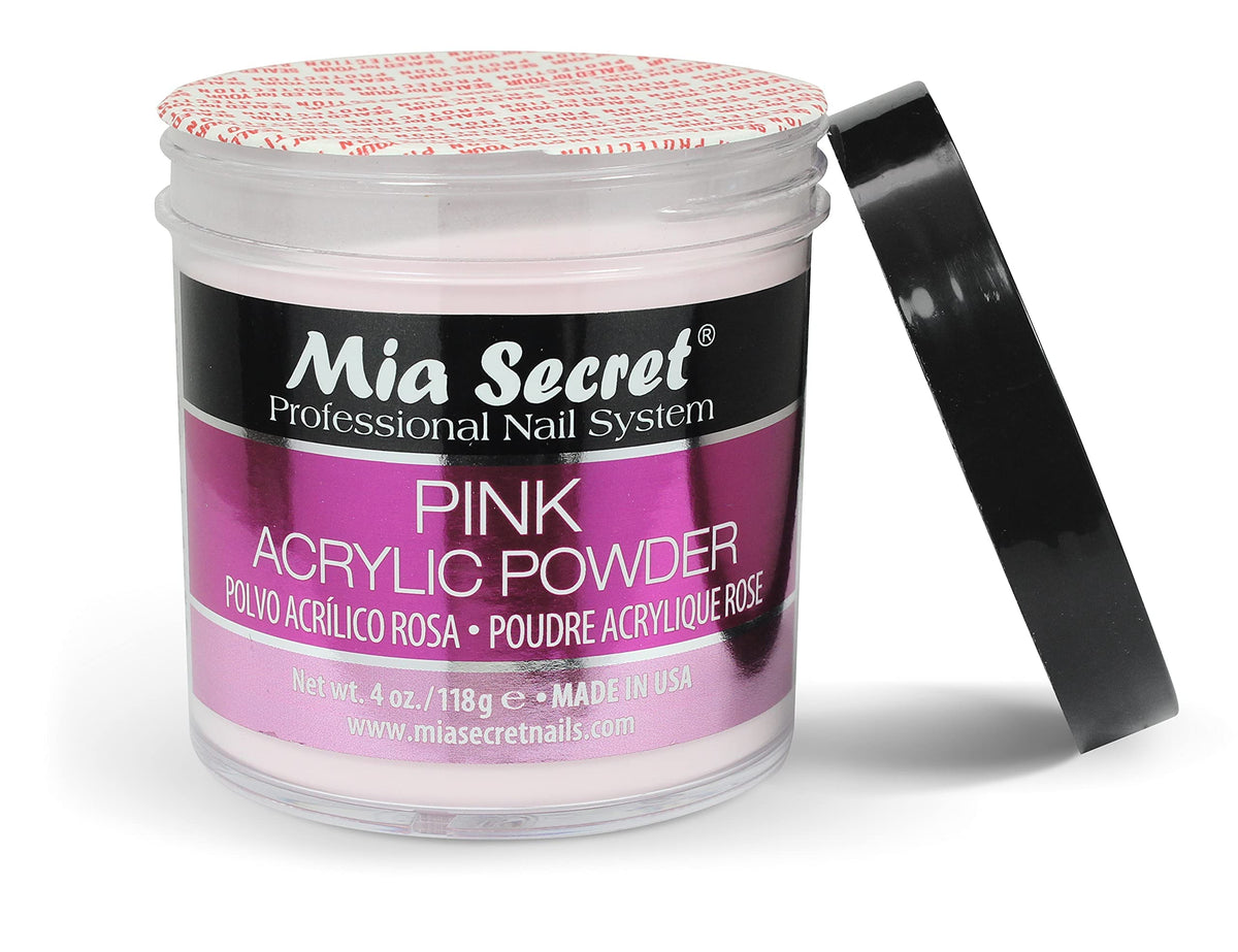 Mia Secret powder next to ruler showing 4 oz size for scale and value