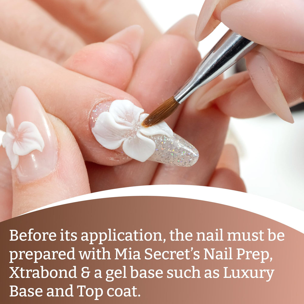 Mia Secret soak-off removal showing safe acetone process benefit
