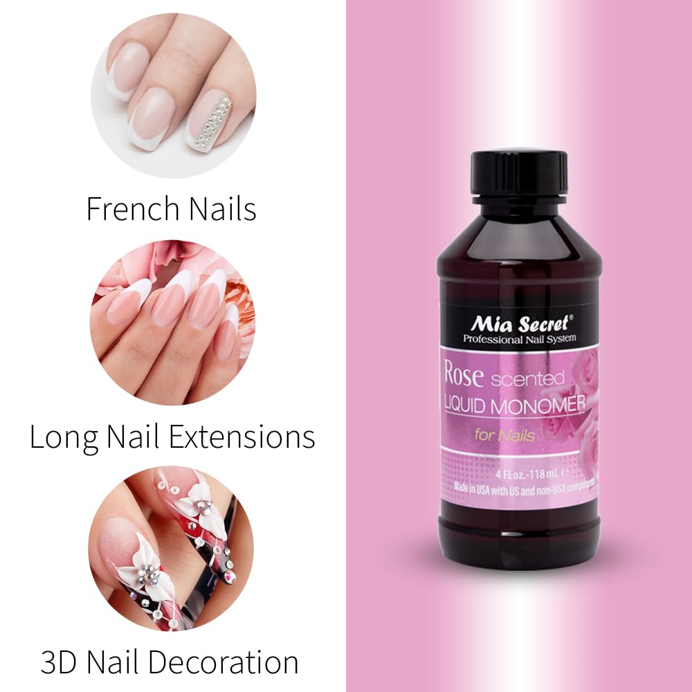 Mia Secret 4 oz. bottle next to ruler showing compact size and travel-friendly benefit