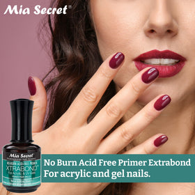 Mia Secret bottle in hand to show size scale and portability for techs