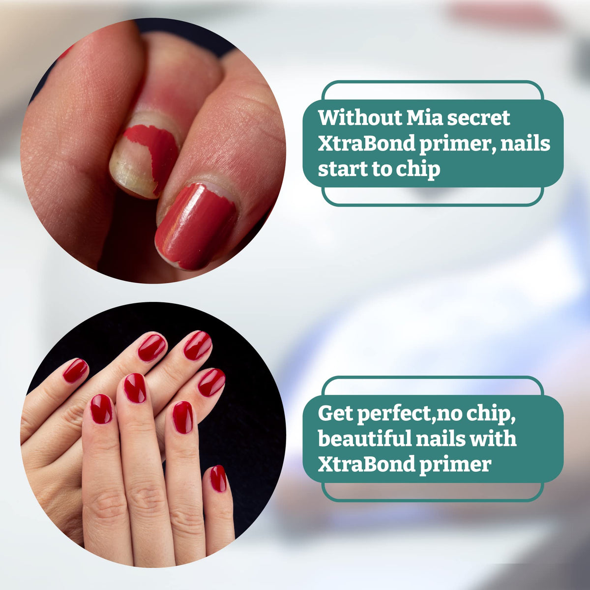 Mia Secret three bottles grouped to show 3-pack convenience for busy salons