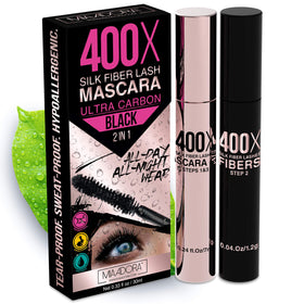 Mia Adora front packaging showing ultra black dual-tube kit for dramatic lashes